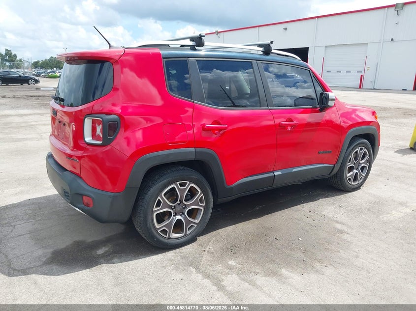 2016 Jeep Renegade VIN ZACCJADT0GPC85078 IAAI salvage auction — NORMAL WEAR, Clear (Florida), sold $25 on 2026-08-16 (photo 4)