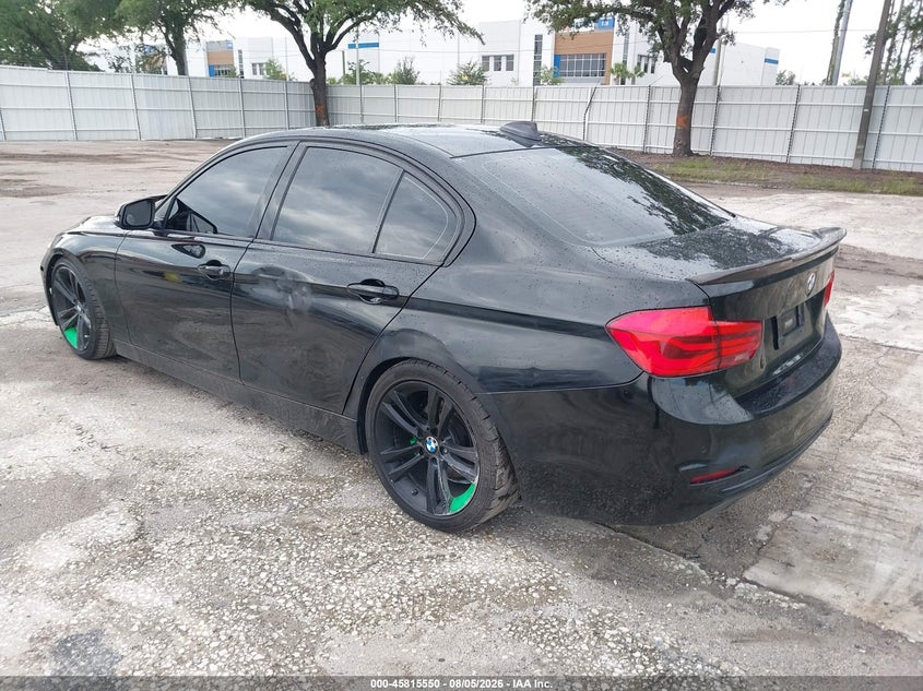 2016 BMW 3er VIN WBA8E9C50GK647686 IAAI salvage auction — LEFT REAR, Clear (Florida), sold $1,225 on 2026-08-26 (photo 3)