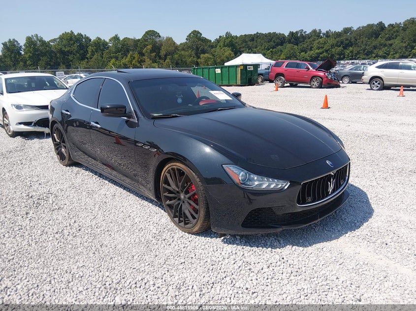 2015 Maserati Ghibli VIN ZAM57RTA6F1137341 IAAI salvage auction — NORMAL WEAR, Clear (Alabama), sold $2,750 on 2026-08-20 (photo 1)