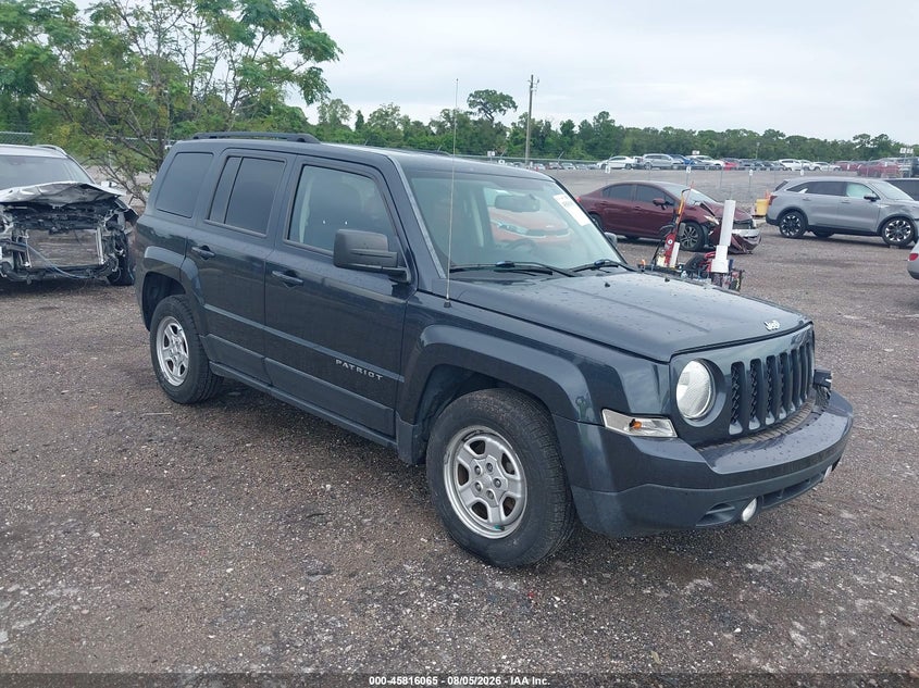 2016 Jeep Liberty (patriot) VIN 1C4NJPBB0GD548755 IAAI salvage auction — LEFT FRONT, Salvage Title, sold $1,200 on 2026-08-27 (photo 1)
