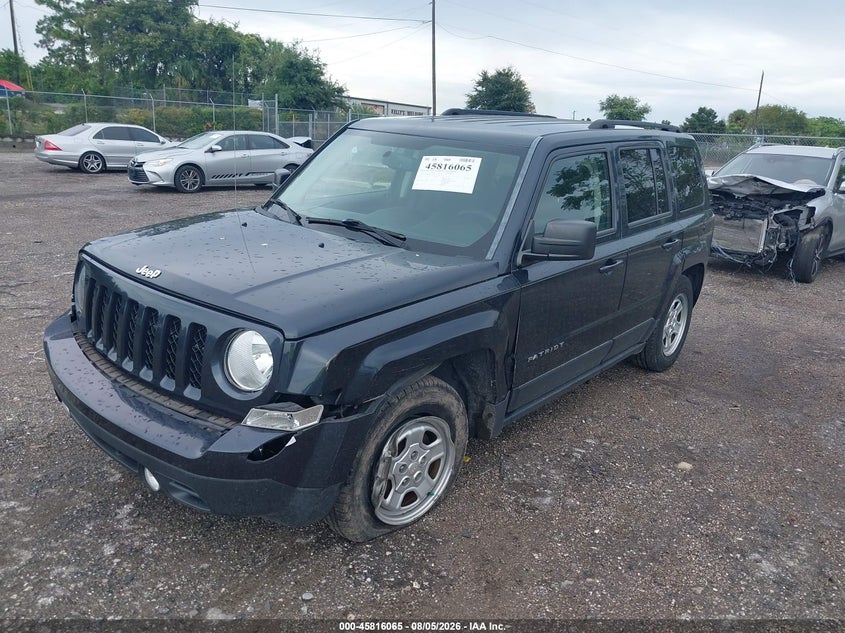 2016 Jeep Liberty (patriot) VIN 1C4NJPBB0GD548755 IAAI salvage auction — LEFT FRONT, Salvage Title, sold $1,200 on 2026-08-27 (photo 2)