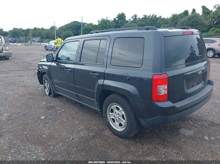 2016 Jeep Liberty (patriot) VIN 1C4NJPBB0GD548755 IAAI salvage auction — LEFT FRONT, Salvage Title, sold $1,200 on 2026-08-27 (photo 3)