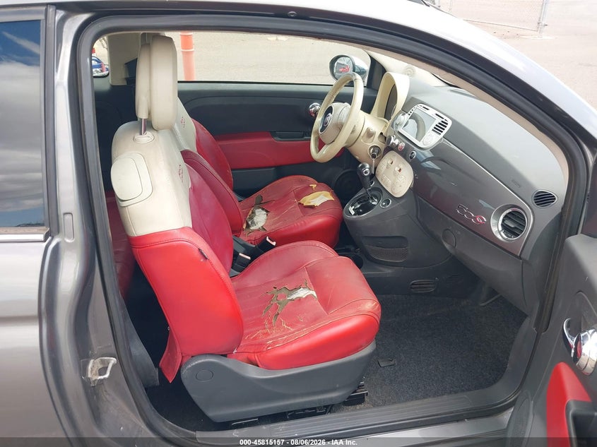 2012 Fiat 500 VIN 3C3CFFER7CT130410 IAAI salvage auction — LEFT FRONT, Salvage Title, sold $500 on 2026-09-22 (photo 5)