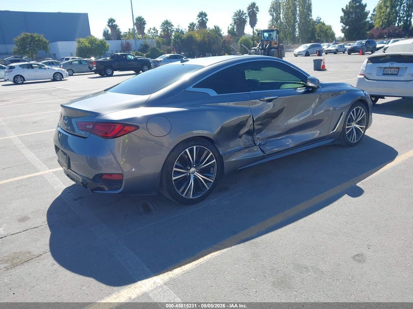 2018 Infiniti Q60 VIN JN1EV7EK0JM341499 IAAI salvage auction — RIGHT SIDE, Wait Title, sold $4,750 on 2026-08-22 (photo 4)