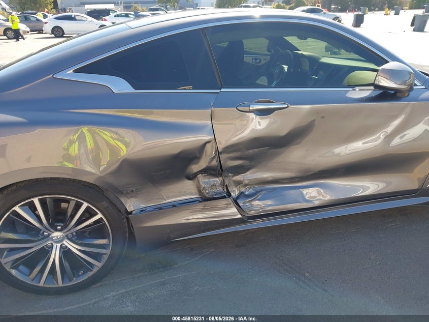 2018 Infiniti Q60 VIN JN1EV7EK0JM341499 IAAI salvage auction — RIGHT SIDE, Wait Title, sold $4,750 on 2026-08-22 (photo 6)