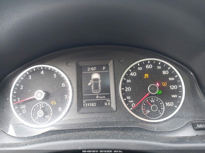 2013 Volkswagen Tiguan VIN WVGBV3AX9DW624160 IAAI salvage auction — NORMAL WEAR, Clear (Michigan), sold $1,300 on 2026-08-17 (photo 7)