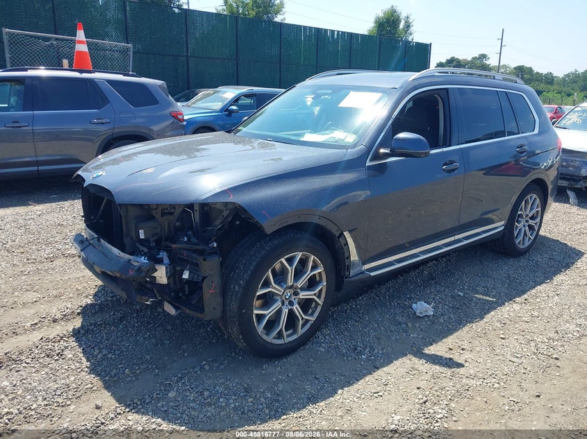 2019 BMW X7 VIN 5UXCX4C57KLS38161 IAAI salvage auction — FRONT END, Salvage Title, sold $18,025 on 2026-08-25 (photo 2)