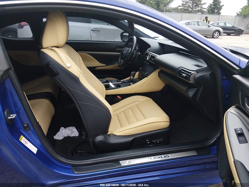 2015 Lexus Rc VIN JTHSE5BC6F5002733 IAAI salvage auction — HAIL, Salvage Title, sold $10,100 on 2026-09-09 (photo 5)