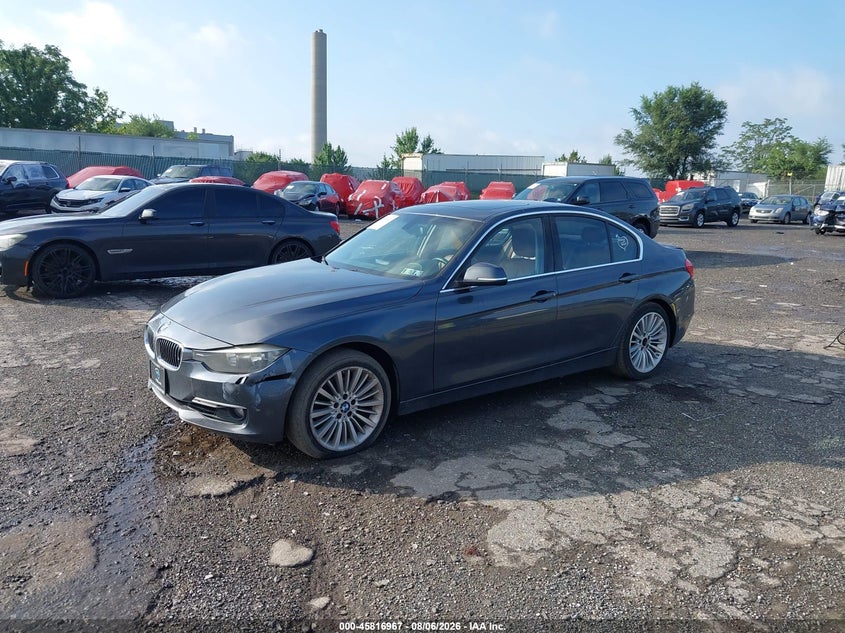 2014 BMW 3 series VIN WBA3B5G5XENS10182 IAAI salvage auction — LEFT FRONT, Clear (Pennsylvania), sold $1,675 on 2026-08-14 (photo 2)