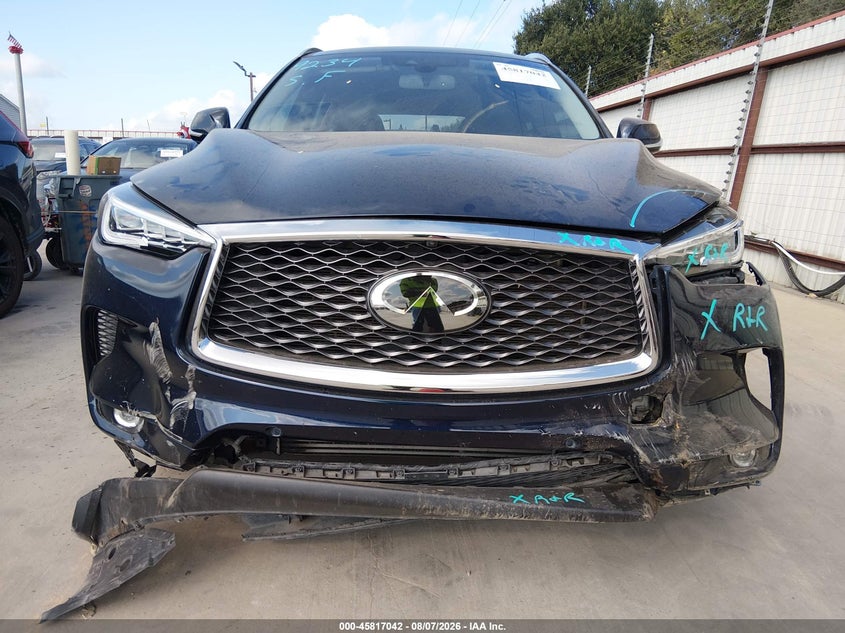 2021 Infiniti Qx50 VIN 3PCAJ5CA8MF113494 IAAI salvage auction — FRONT END, Original (Texas), sold $2,050 on 2026-09-25 (photo 6)