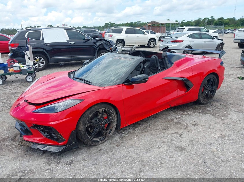 2026 Chevrolet Corvette VIN 1G1YA3D49T5109748 IAAI salvage auction — WATER/FLOOD, Wait Title, sold $30,500 on 2026-09-12 (photo 2)