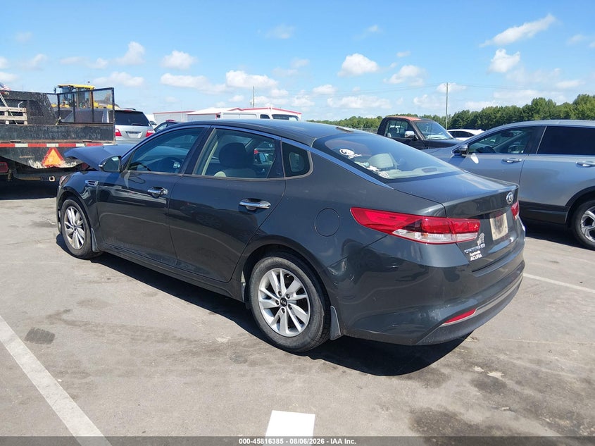 2016 Kia Optima VIN KNAGT4L34G5073501 IAAI salvage auction — FRONT END, Wait Title, sold $775 on 2026-08-20 (photo 3)