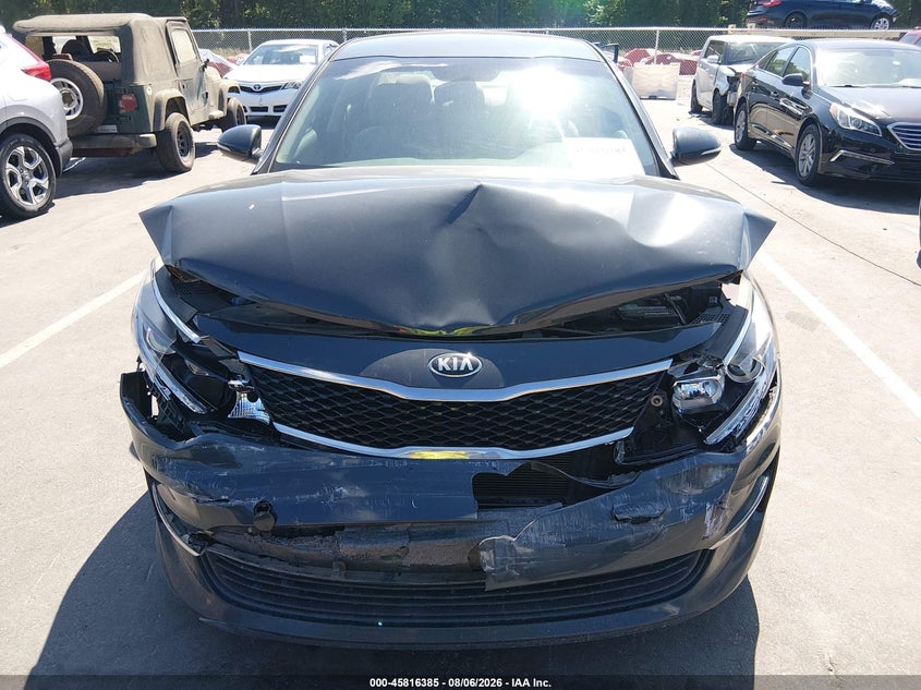 2016 Kia Optima VIN KNAGT4L34G5073501 IAAI salvage auction — FRONT END, Wait Title, sold $775 on 2026-08-20 (photo 6)