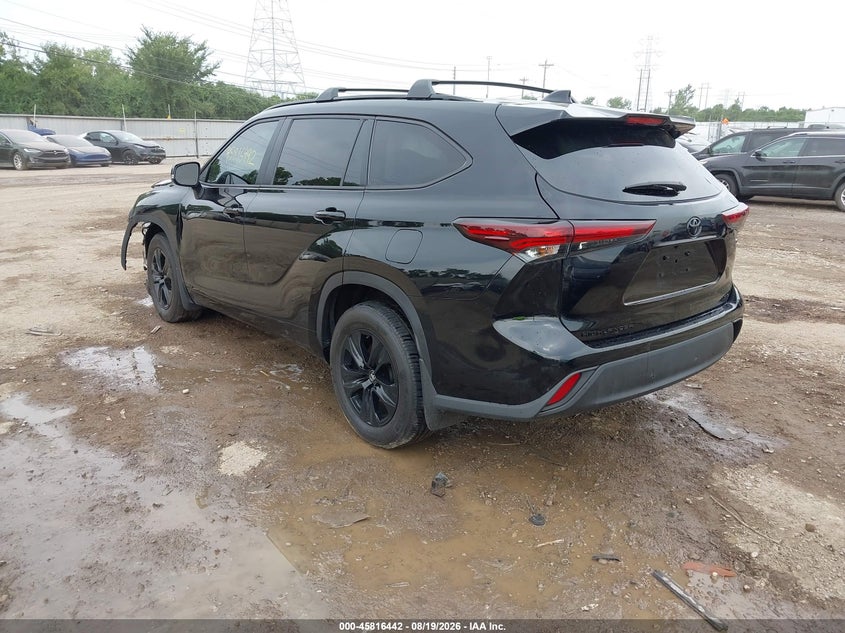 2025 Toyota Highlander VIN 5TDKBRCH2SS677690 IAAI salvage auction — FRONT END, Wait Title, sold $21,350 on 2026-10-01 (photo 3)