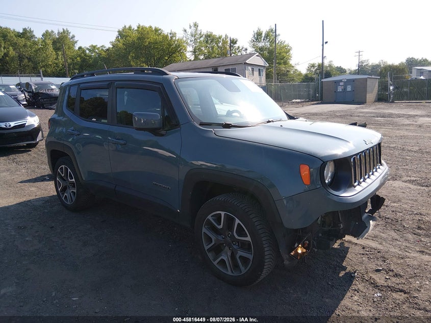 2017 Jeep Renegade VIN ZACCJBBB9HPF10728 IAAI salvage auction — LEFT FRONT, Salvage (Pennsylvania), sold $1,350 on 2026-08-20 (photo 1)