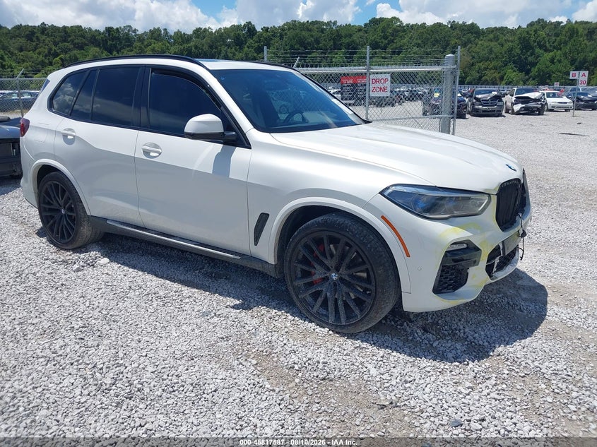 2021 BMW X5 VIN 5UXCR4C09M9G59140 — IAAI salvage auction photo