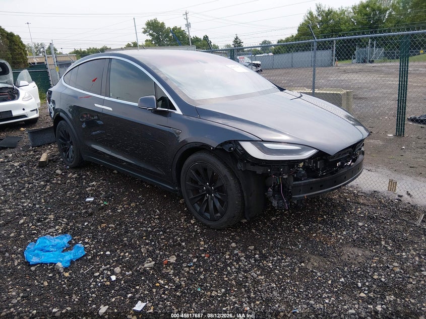 2016 Tesla Model x VIN 5YJXCBE29GF014373 IAAI salvage auction — FRONT & REAR, Salvage Title, sold $3,700 on 2026-08-30 (photo 1)