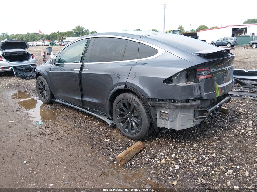 2016 Tesla Model x VIN 5YJXCBE29GF014373 IAAI salvage auction — FRONT & REAR, Salvage Title, sold $3,700 on 2026-08-30 (photo 3)