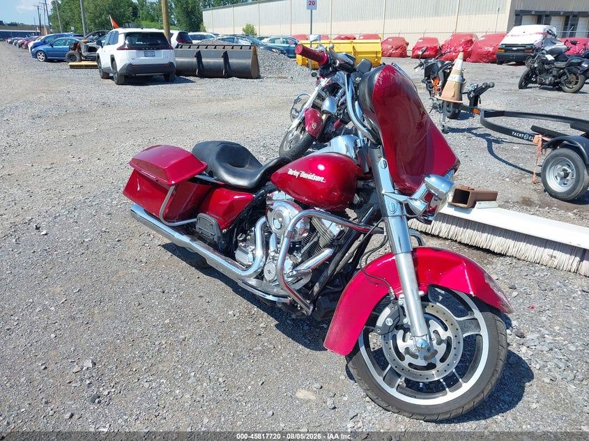 2012 Harley-davidson Street glide VIN 1HD1KBM19CB693400 IAAI salvage auction — FRONT END, Salvage Title, sold $1,850 on 2026-09-23 (photo 1)