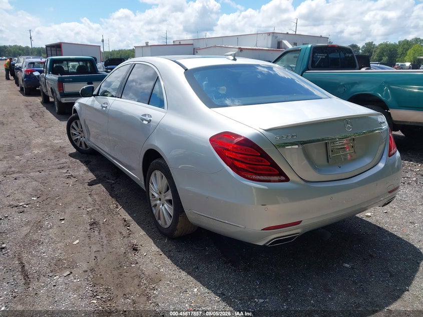 2015 Mercedes-benz S class VIN WDDUG8FBXFA109076 IAAI salvage auction — NORMAL WEAR, Clear (Virginia), sold $4,850 on 2026-08-12 (photo 3)
