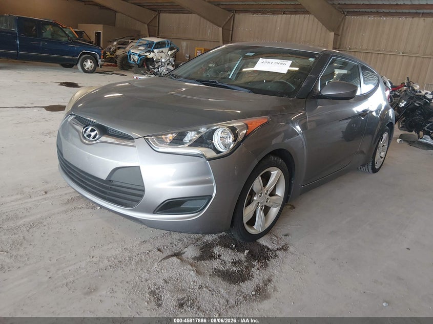 2014 Hyundai Veloster VIN KMHTC6AD4EU214803 IAAI salvage auction — NORMAL WEAR, Clear (Tennessee), sold $800 on 2026-08-23 (photo 2)