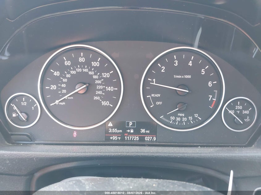 2015 BMW 3er VIN WBA3B5C52FP654278 IAAI salvage auction — NORMAL WEAR, Salvage Title, sold $2,925 on 2026-08-14 (photo 7)