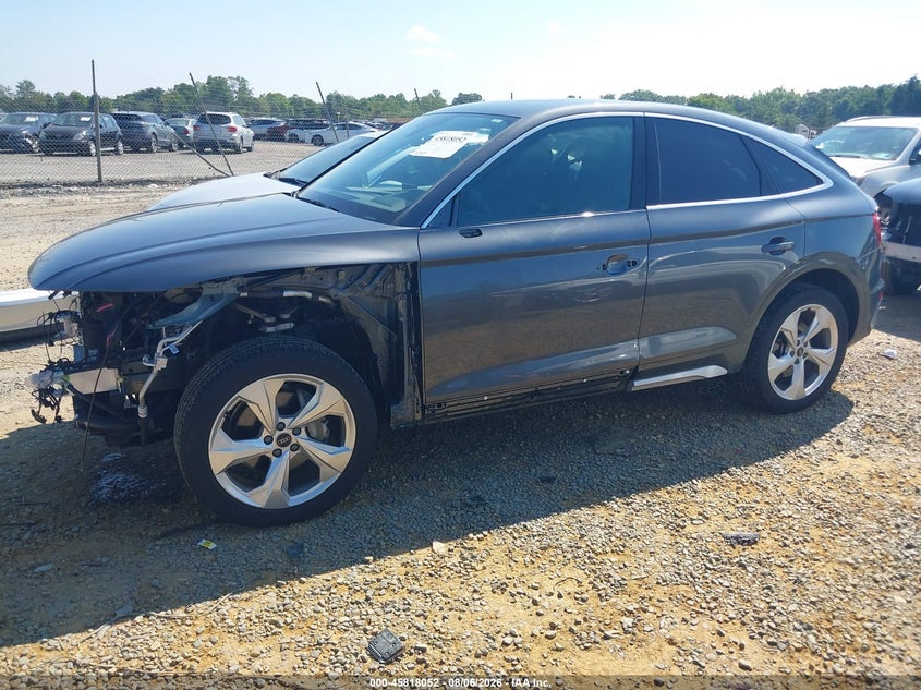 2023 Audi Q5 sportback VIN WA15AAFY0P2149863 IAAI salvage auction — FRONT END, Salvage Title, sold $16,500 on 2026-08-21 (photo 2)