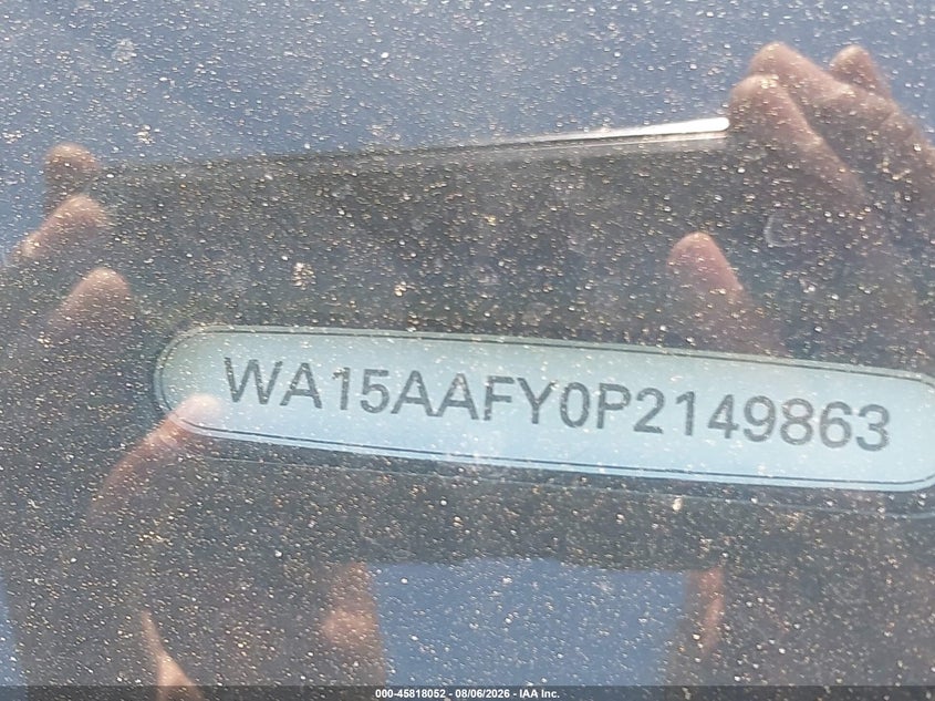 2023 Audi Q5 sportback VIN WA15AAFY0P2149863 IAAI salvage auction — FRONT END, Salvage Title, sold $16,500 on 2026-08-21 (photo 9)