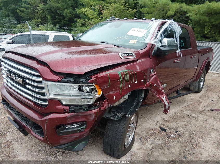 2021 Ram 2500 VIN 3C6UR5PL0MG553177 IAAI salvage auction — LEFT FRONT, Wait Title, sold $13,100 on 2026-08-29 (photo 2)