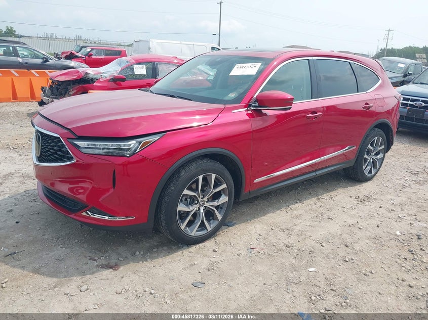 2024 Acura Mdx VIN 5J8YE1H40RL007206 IAAI salvage auction — REAR END, Wait Title, sold $15,700 on 2026-09-10 (photo 2)