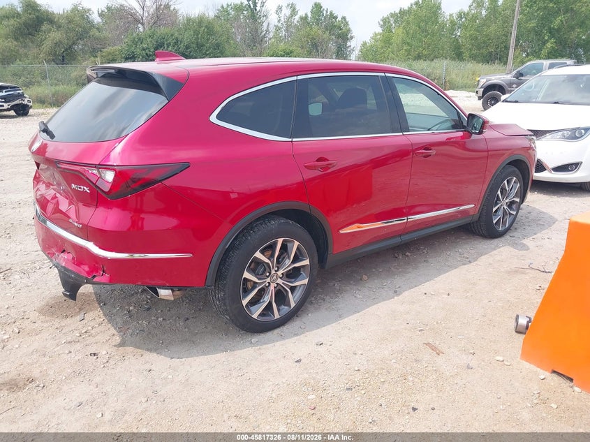2024 Acura Mdx VIN 5J8YE1H40RL007206 IAAI salvage auction — REAR END, Wait Title, sold $15,700 on 2026-09-10 (photo 4)