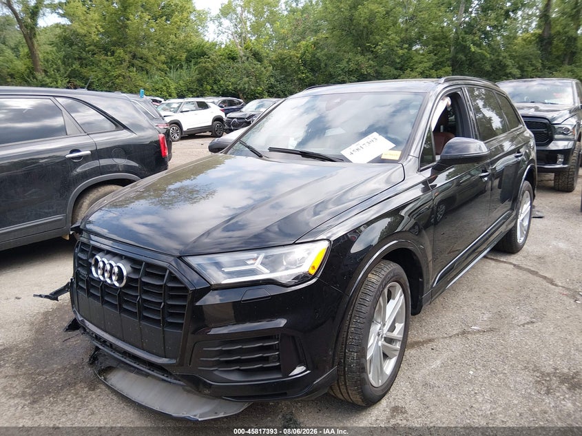 2021 Audi Q7 VIN WA1AXAF72MD000407 IAAI salvage auction — RIGHT FRONT, Salvage (Ohio), sold $9,975 on 2026-09-05 (photo 2)