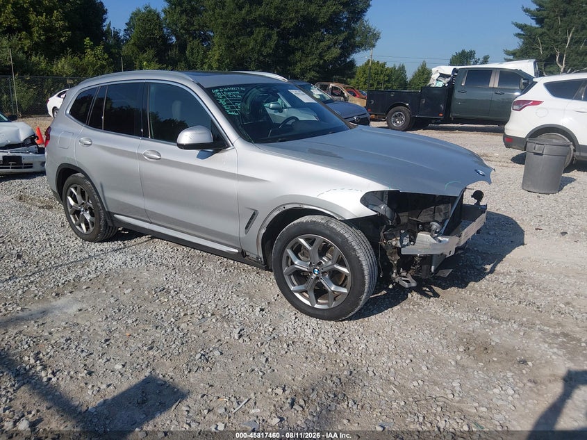 2021 BMW X3 VIN 5UXTY3C01M9G67228 IAAI salvage auction — FRONT END, Salvage Title, sold $7,900 on 2026-09-09 (photo 1)