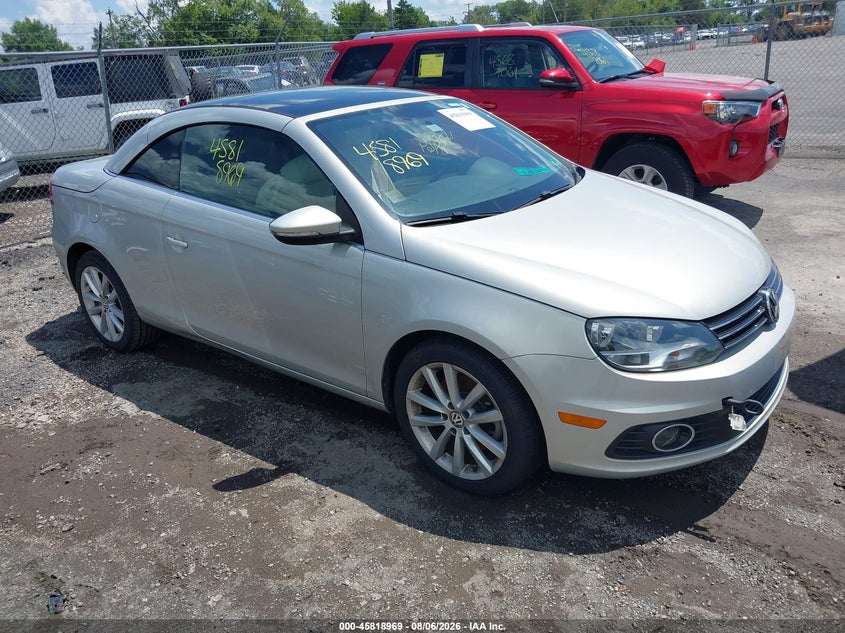 2012 Volkswagen Eos VIN WVWBW7AH5CV010096 IAAI salvage auction — NORMAL WEAR, Clear (Virginia), sold $325 on 2026-08-11 (photo 1)