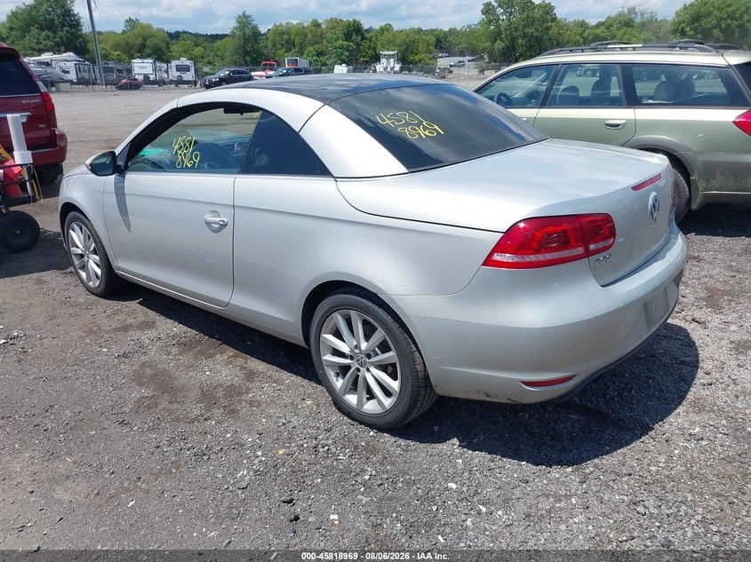 2012 Volkswagen Eos VIN WVWBW7AH5CV010096 IAAI salvage auction — NORMAL WEAR, Clear (Virginia), sold $325 on 2026-08-11 (photo 3)