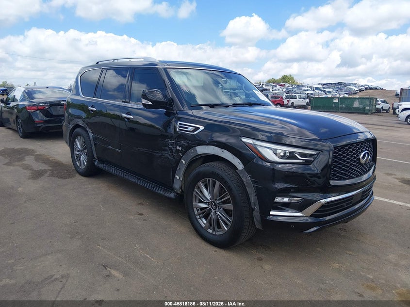 2019 Infiniti Qx80 VIN JN8AZ2NF5K9688065 IAAI salvage auction — SIDE, Salvage (Mississippi), sold $3,300 on 2026-08-30 (photo 1)