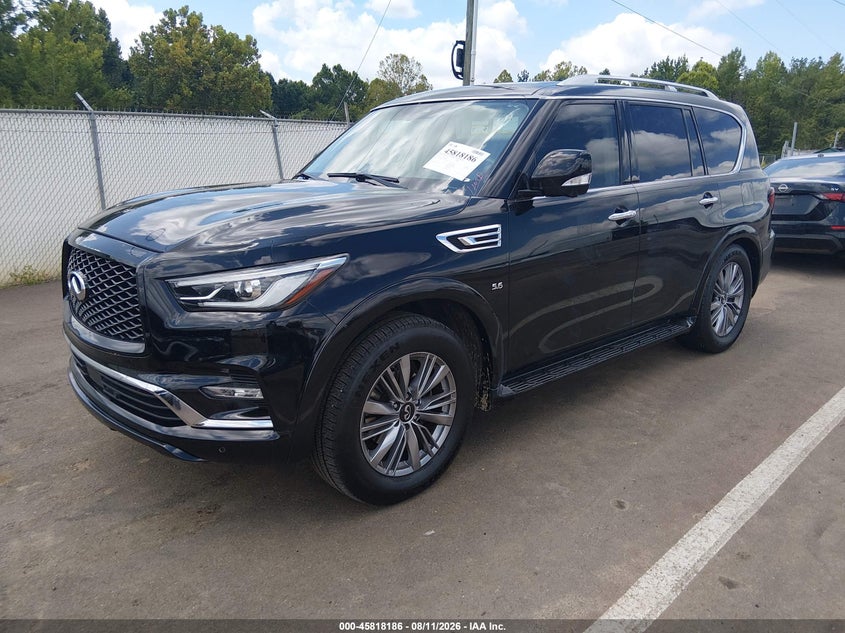 2019 Infiniti Qx80 VIN JN8AZ2NF5K9688065 IAAI salvage auction — SIDE, Salvage (Mississippi), sold $3,300 on 2026-08-30 (photo 2)