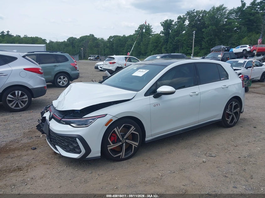 2025 Volkswagen Golf gti VIN WVW3A7CD7SW217949 IAAI salvage auction — FRONT END, Salvage (Massachusetts), sold $7,400 on 2026-08-28 (photo 2)