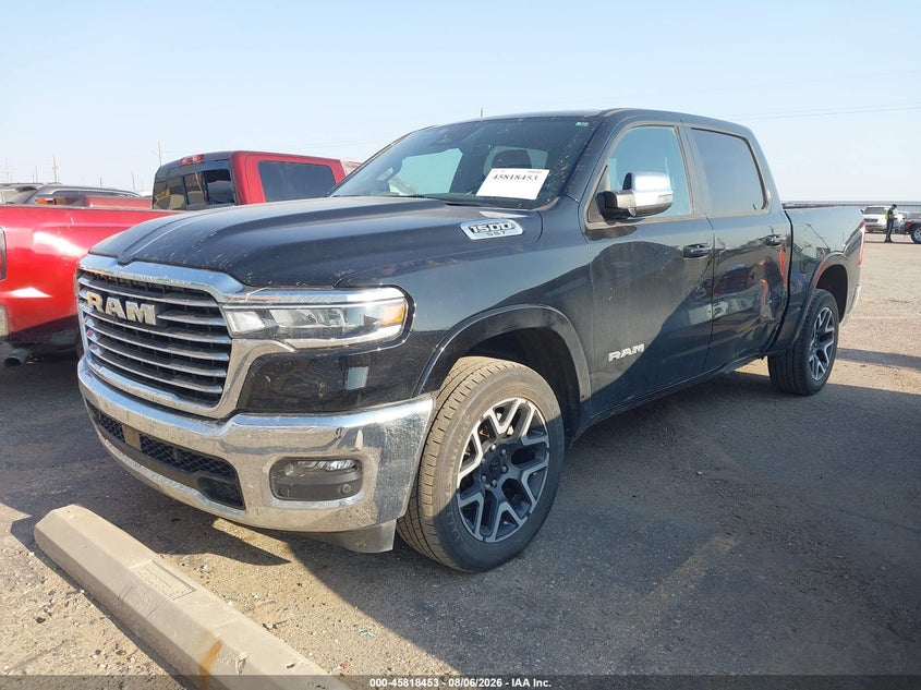 2025 Ram 1500 VIN 1C6SRFJP1SN561835 IAAI salvage auction — SIDE, Wait Title, sold $20,400 on 2026-08-14 (photo 2)