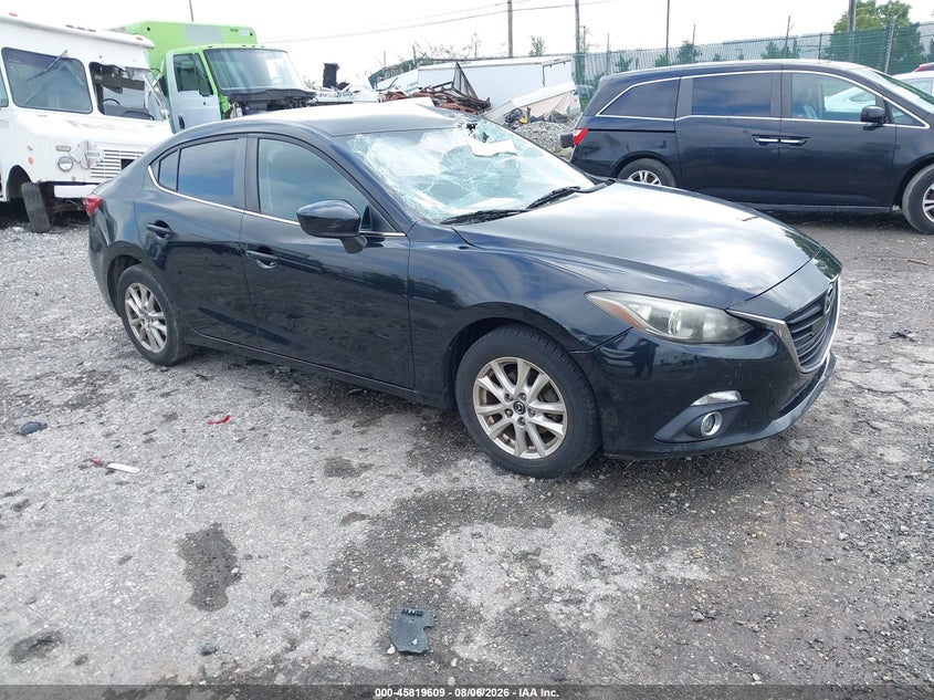 2014 Mazda 3 VIN JM1BM1V78E1203714 IAAI salvage auction — FRONT END, Salvage Title, sold $1,650 on 2026-09-11 (photo 1)