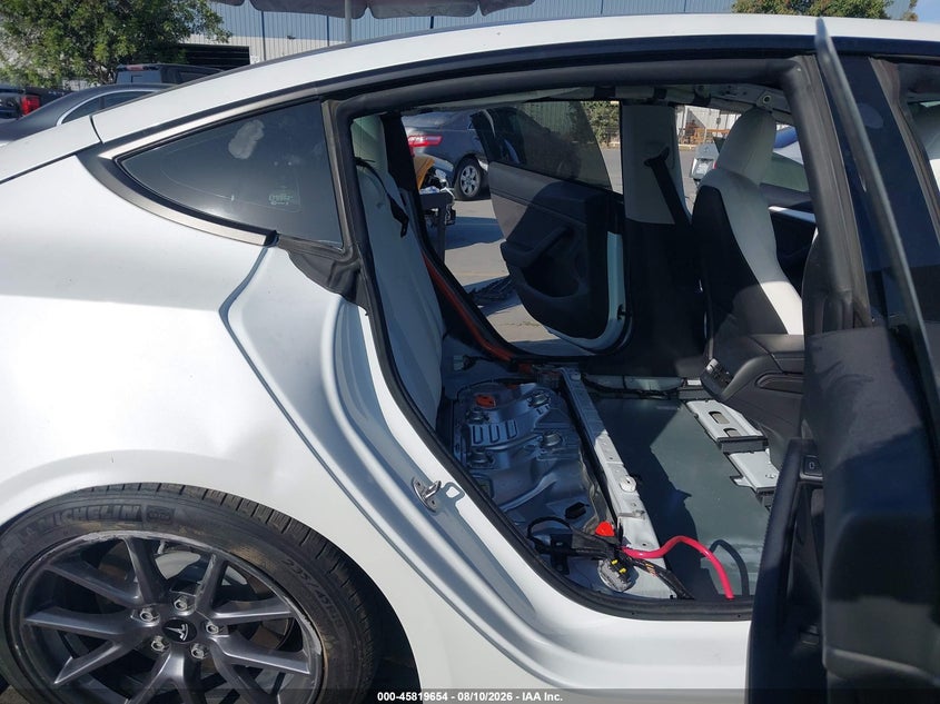 2022 Tesla Model 3 VIN 5YJ3E1EAXNF147974 IAAI salvage auction — SIDE, Salvage (California), sold $4,250 on 2026-08-30 (photo 8)