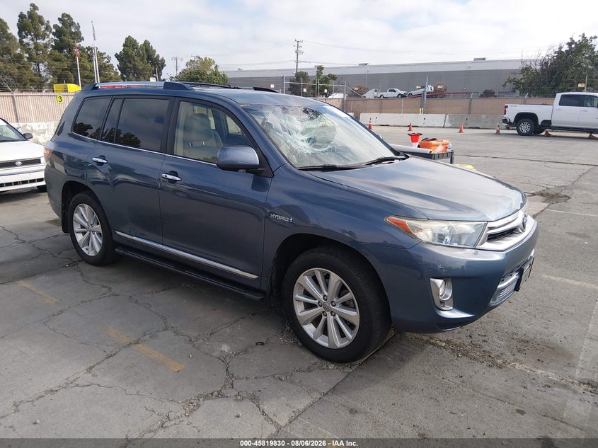 2013 Toyota Highlander hybrid VIN JTEDC3EH9D2011223 IAAI salvage auction — UNKNOWN, Clear - Dealer Only (California), sold $11,100 on 2026-08-17 (photo 1)