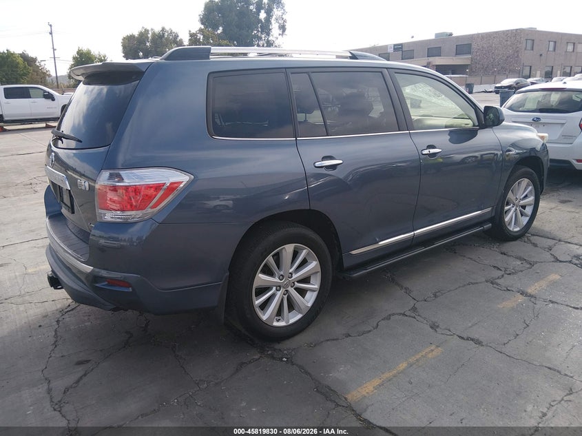 2013 Toyota Highlander hybrid VIN JTEDC3EH9D2011223 IAAI salvage auction — UNKNOWN, Clear - Dealer Only (California), sold $11,100 on 2026-08-17 (photo 4)