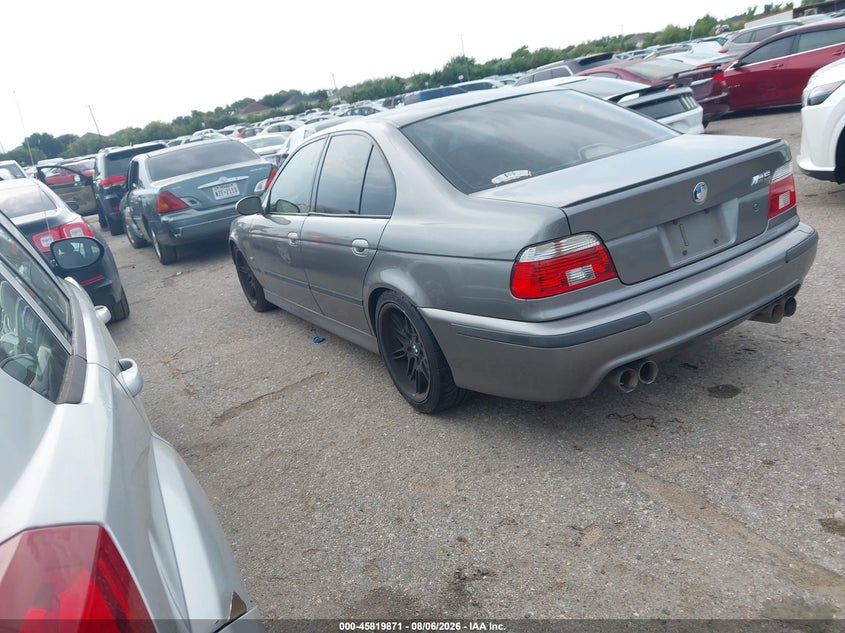 2002 BMW M5 VIN WBSDE934X2CF90419 IAAI salvage auction — NORMAL WEAR, Original (Texas), sold $7,250 on 2026-08-12 (photo 3)