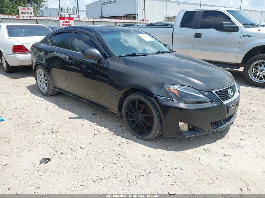 2006 Lexus Is 250 VIN JTHBK262162016839 IAAI salvage auction — NORMAL WEAR, Clear (Texas), sold $700 on 2026-09-03 (photo 1)