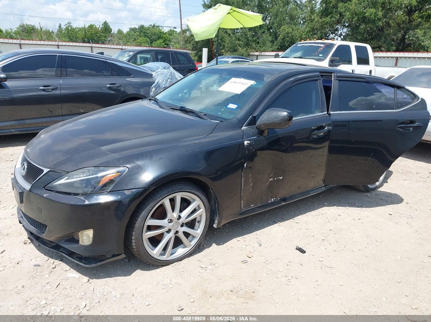 2006 Lexus Is 250 VIN JTHBK262162016839 IAAI salvage auction — NORMAL WEAR, Clear (Texas), sold $700 on 2026-09-03 (photo 2)