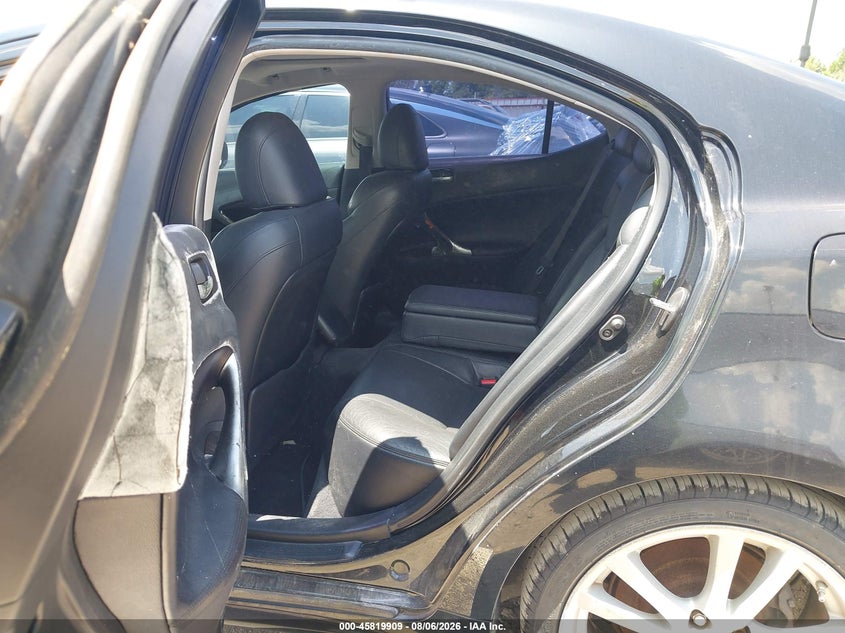 2006 Lexus Is 250 VIN JTHBK262162016839 IAAI salvage auction — NORMAL WEAR, Clear (Texas), sold $700 on 2026-09-03 (photo 8)