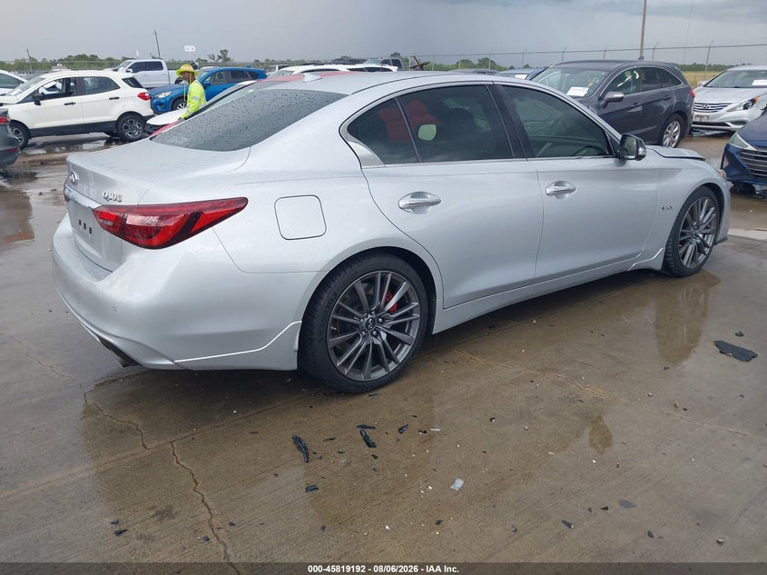 2018 Infiniti Q50 VIN JN1FV7AP7JM460978 IAAI salvage auction — UNKNOWN, Original (Texas), sold $7,600 on 2026-09-11 (photo 4)