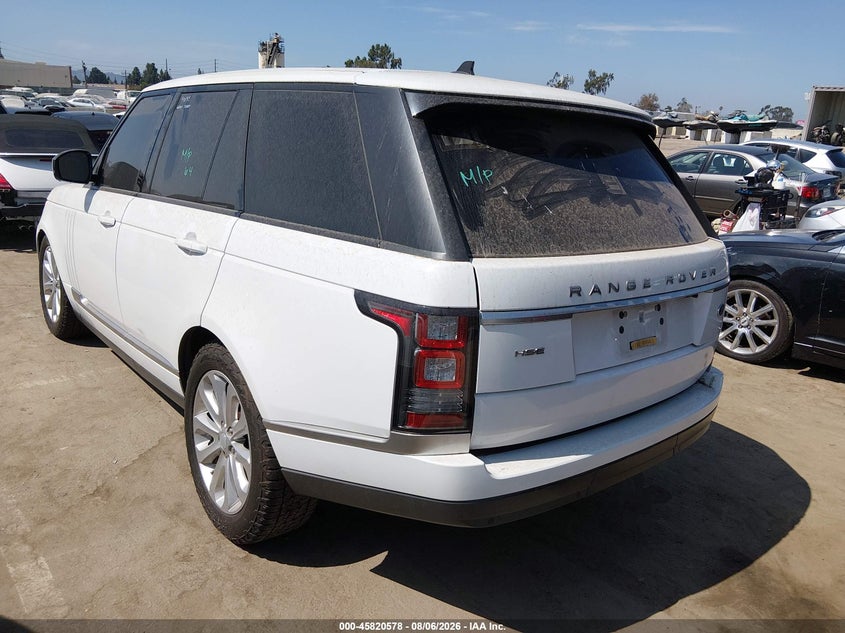 2016 Land rover RANGE ROVER VIN SALGS2PF6GA298940 IAAI salvage auction — REPOSSESSION, Clear - Dealer Only (California), sold $7,375 on 2026-09-10 (photo 3)