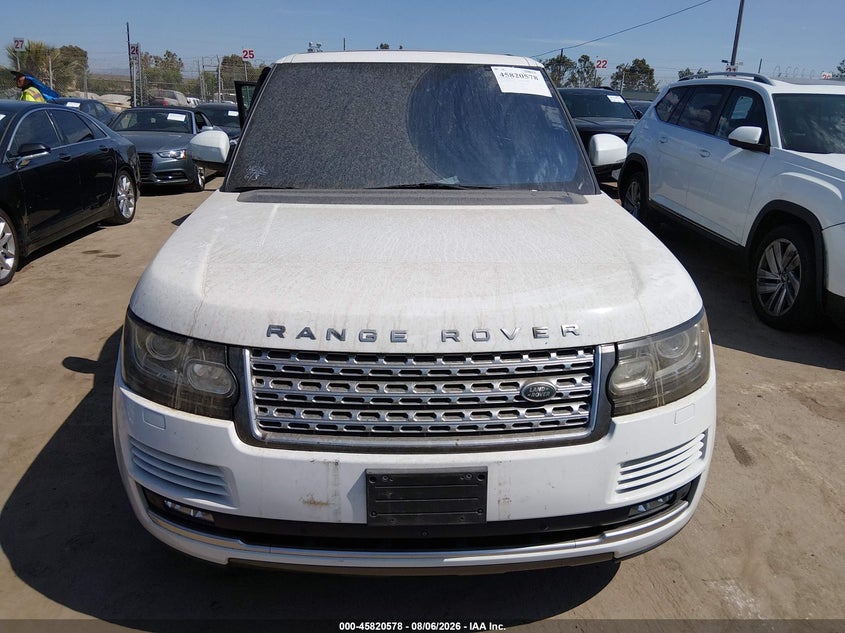 2016 Land rover RANGE ROVER VIN SALGS2PF6GA298940 IAAI salvage auction — REPOSSESSION, Clear - Dealer Only (California), sold $7,375 on 2026-09-10 (photo 6)